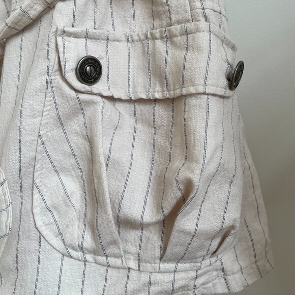 Vintage Y2k Cargo Hooded Zip Up Drop Waist Pocket Dress - Picture 4 of 8